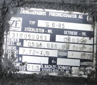 ZF S6-85 1310050063 - علبة التروس - شاحنة: صور 2 ZF S6-85 1310050063 - علبة التروس - شاحنة: صور 2