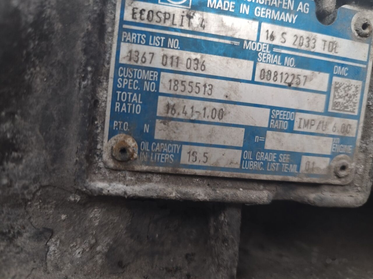 ZF truck - علبة التروس - شاحنة: صور 1 ZF truck - علبة التروس - شاحنة: صور 1