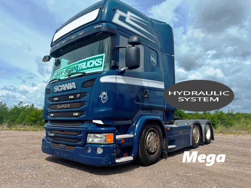 Scania R450 Mega 105cm Twensteer. Hydr. system. Air / Air suspension. - شاحنة جرار: صور 1 Scania R450 Mega 105cm Twensteer. Hydr. system. Air / Air suspension. - شاحنة جرار: صور 1