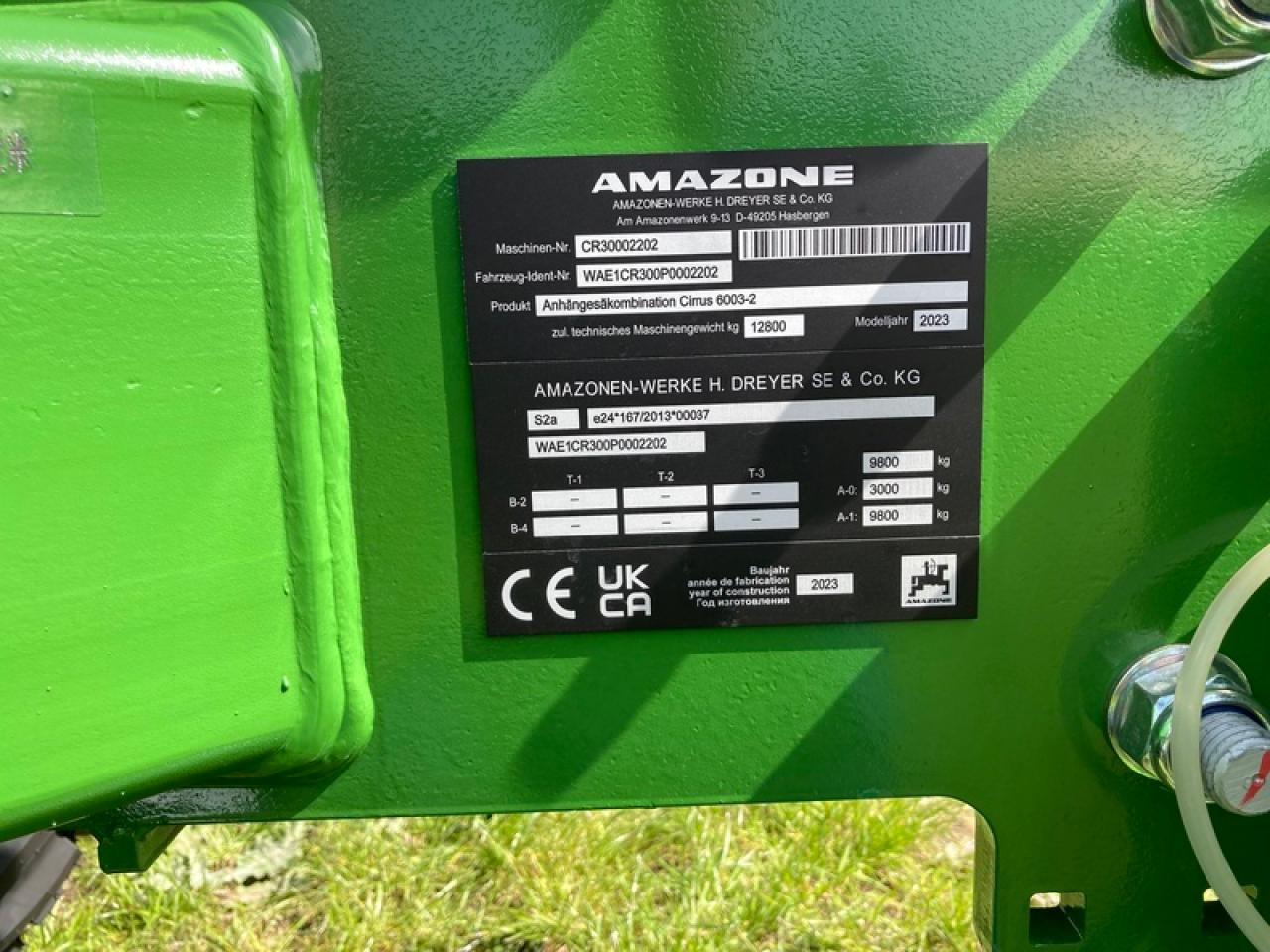 Amazone CIRRIUS 6003 - الة بذر: صور 5 Amazone CIRRIUS 6003 - الة بذر: صور 5