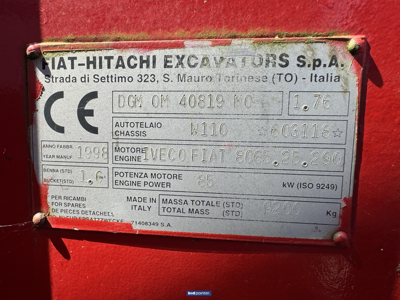 Fiat-Hitachi W110 - اللودر بعجل: صور 4 Fiat-Hitachi W110 - اللودر بعجل: صور 4