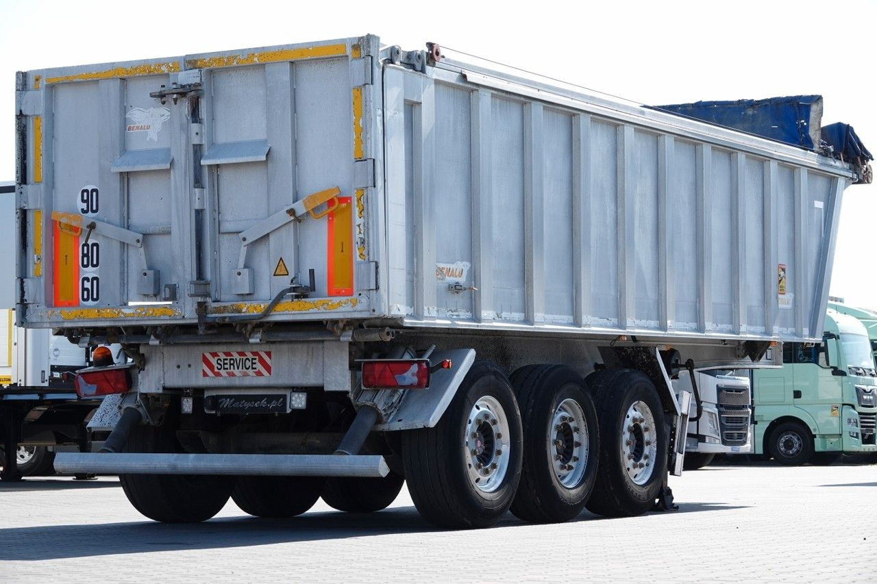 Benalu WYWROTKA / 28 m3 / ALUMINIOWA / OŚ PODNOSZONA / - قلابة نصف مقطورة: صور 5 Benalu WYWROTKA / 28 m3 / ALUMINIOWA / OŚ PODNOSZONA / - قلابة نصف مقطورة: صور 5