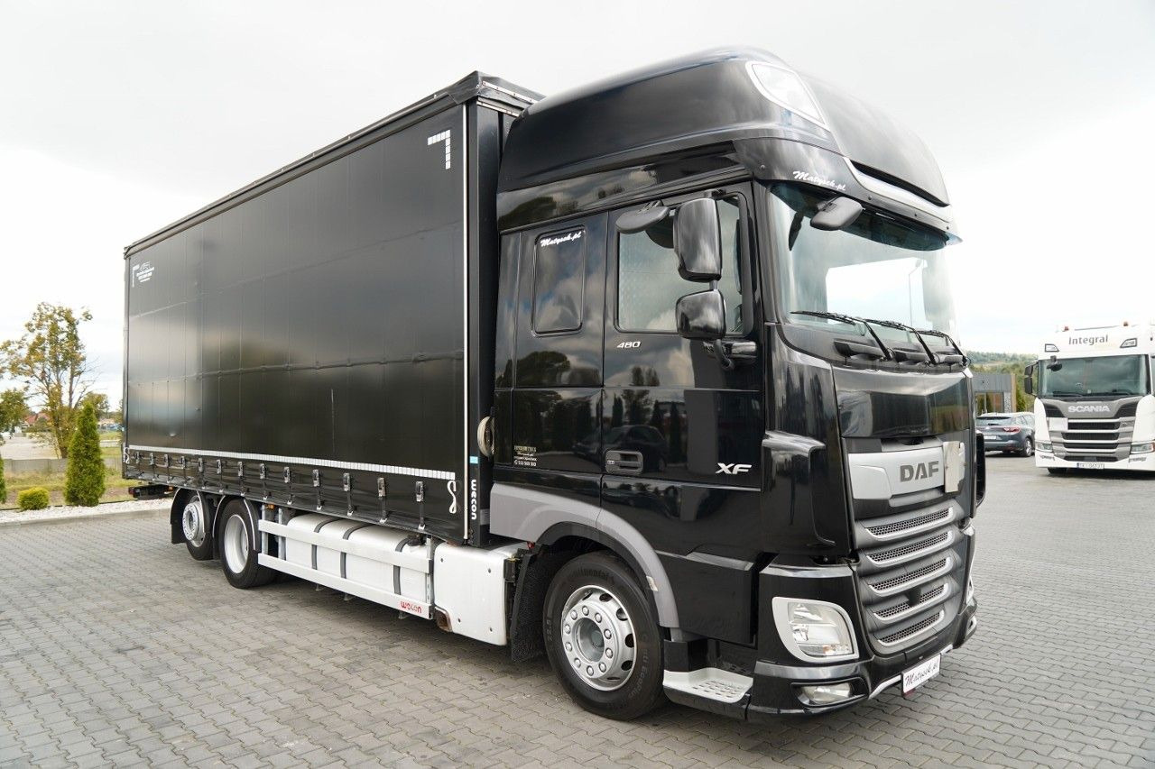 DAF XF 480 / SOLÓWKA / 6X2 / MEGA / OŚ PODNOSZONA / - شاحنة ستارة: صور 2 DAF XF 480 / SOLÓWKA / 6X2 / MEGA / OŚ PODNOSZONA / - شاحنة ستارة: صور 2