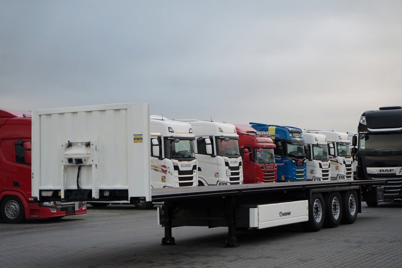 Krone NACZEPA PLATFORMA / OŚ PODNOSZONA / KOSZ NA PAL - نصف مقطورة مسطحة: صور 2 Krone NACZEPA PLATFORMA / OŚ PODNOSZONA / KOSZ NA PAL - نصف مقطورة مسطحة: صور 2