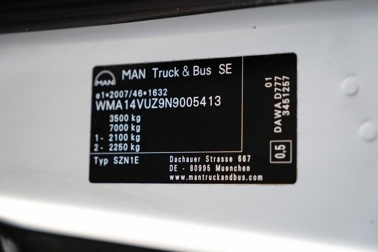 الشاحنات الصغيرة المبردة MAN TGE 3.180 / CHŁODNIA / AGREGAT CARRIER XARIOS 35: صور 44