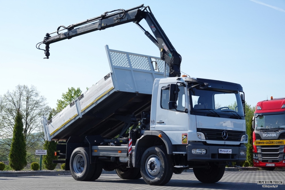 MERCEDES-BENZ ATEGO 16.24 / 4X4 / WYWROTKA + HDS HIAB 111 BS-2 / PILOT / ROTATOR /MANUAL - قلابات, شاحنة كرين: صور 2 MERCEDES-BENZ ATEGO 16.24 / 4X4 / WYWROTKA + HDS HIAB 111 BS-2 / PILOT / ROTATOR /MANUAL - قلابات, شاحنة كرين: صور 2