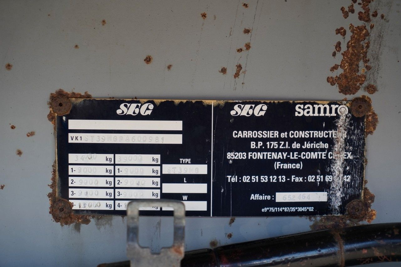 نصف مقطورة مسطحة Samro NACZEPA PLATFORMA / STALOWA  PODŁOGA: صور 18