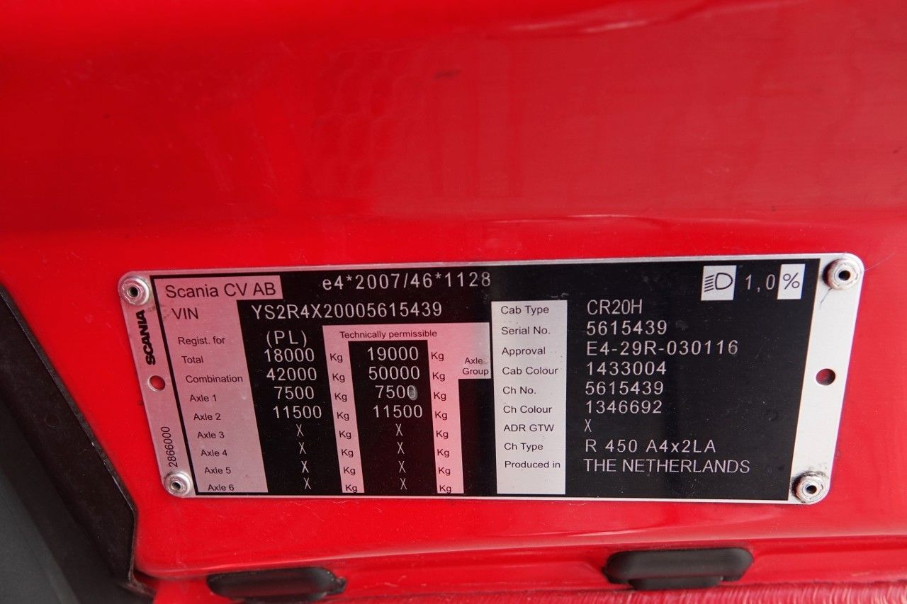 شاحنة جرار Scania R 450 / OPONY 100% / 2021 ROK / ZESTAW / FIRANKA: صور 18