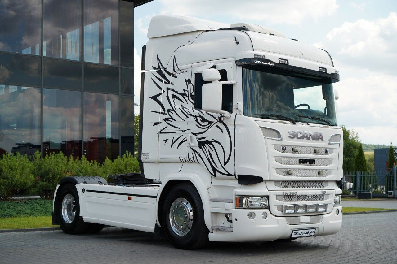 Scania R 580 / V8 / RETARDER / CAŁA NA PODUSZKACH - شاحنة جرار: صور 1 Scania R 580 / V8 / RETARDER / CAŁA NA PODUSZKACH - شاحنة جرار: صور 1