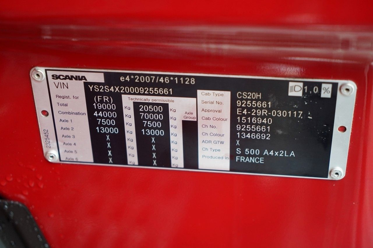 شاحنة جرار Scania S 500 / RETARDER / I-PARK COOL / NAVI / ALUFELG: صور 37