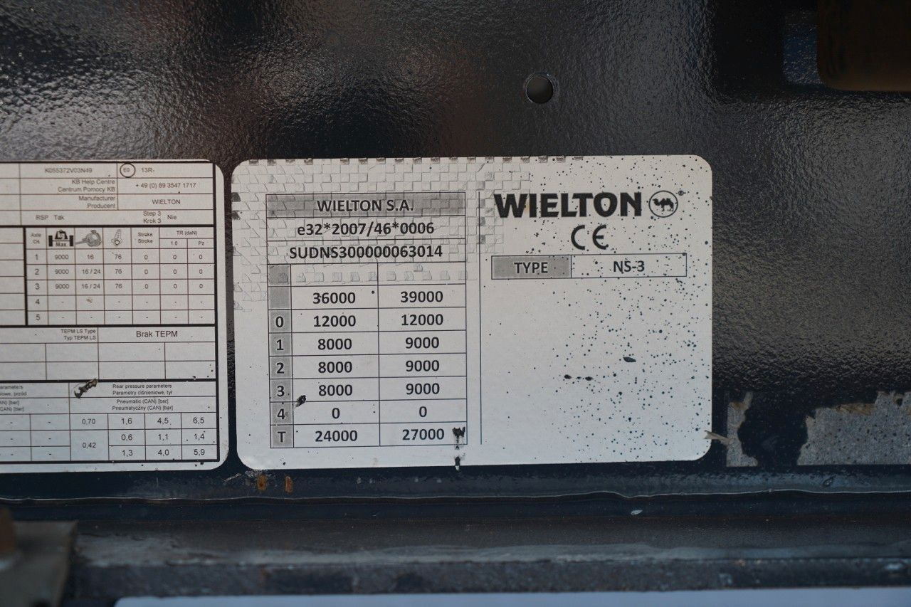 الخيمة نصف مقطورة Wielton FIRANKA / MEGA / PODNOSZONY DACH / SYSTEM BDE -: صور 19 الخيمة نصف مقطورة Wielton FIRANKA / MEGA / PODNOSZONY DACH / SYSTEM BDE -: صور 19