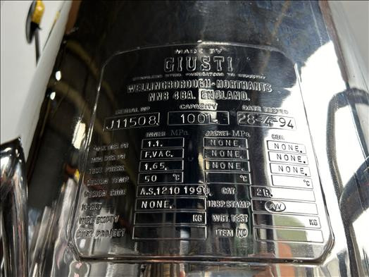 Giusti 100L Holding vessel - آلة الغذاء: صور 4 Giusti 100L Holding vessel - آلة الغذاء: صور 4