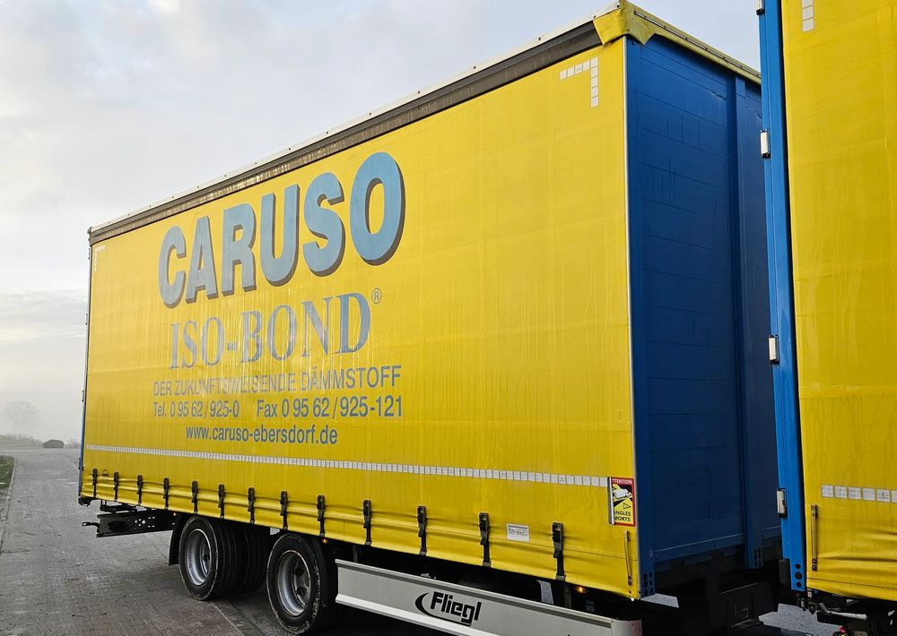 Fliegl PRZYCZEPA CIĘŻAROWA / 60m3 / 2 SZT IDENTYCZNE / NOWE PLANDEKI W CENIE / 3M WYSOKA / TANDEM / 2 OSIE / 19 PALET / DOLNY SPRZĘG / 18 TON DMC / 13 TON ŁADOWNOŚĆ - مقطورة ستارة: صور 2 Fliegl PRZYCZEPA CIĘŻAROWA / 60m3 / 2 SZT IDENTYCZNE / NOWE PLANDEKI W CENIE / 3M WYSOKA / TANDEM / 2 OSIE / 19 PALET / DOLNY SPRZĘG / 18 TON DMC / 13 TON ŁADOWNOŚĆ - مقطورة ستارة: صور 2