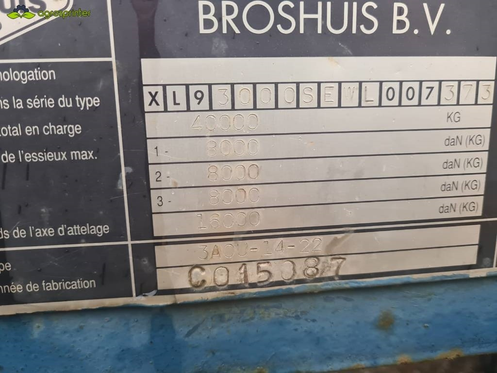 Broshuis 3A0U-14-22 - بصندوق مغلق مقطورة: صور 3 Broshuis 3A0U-14-22 - بصندوق مغلق مقطورة: صور 3