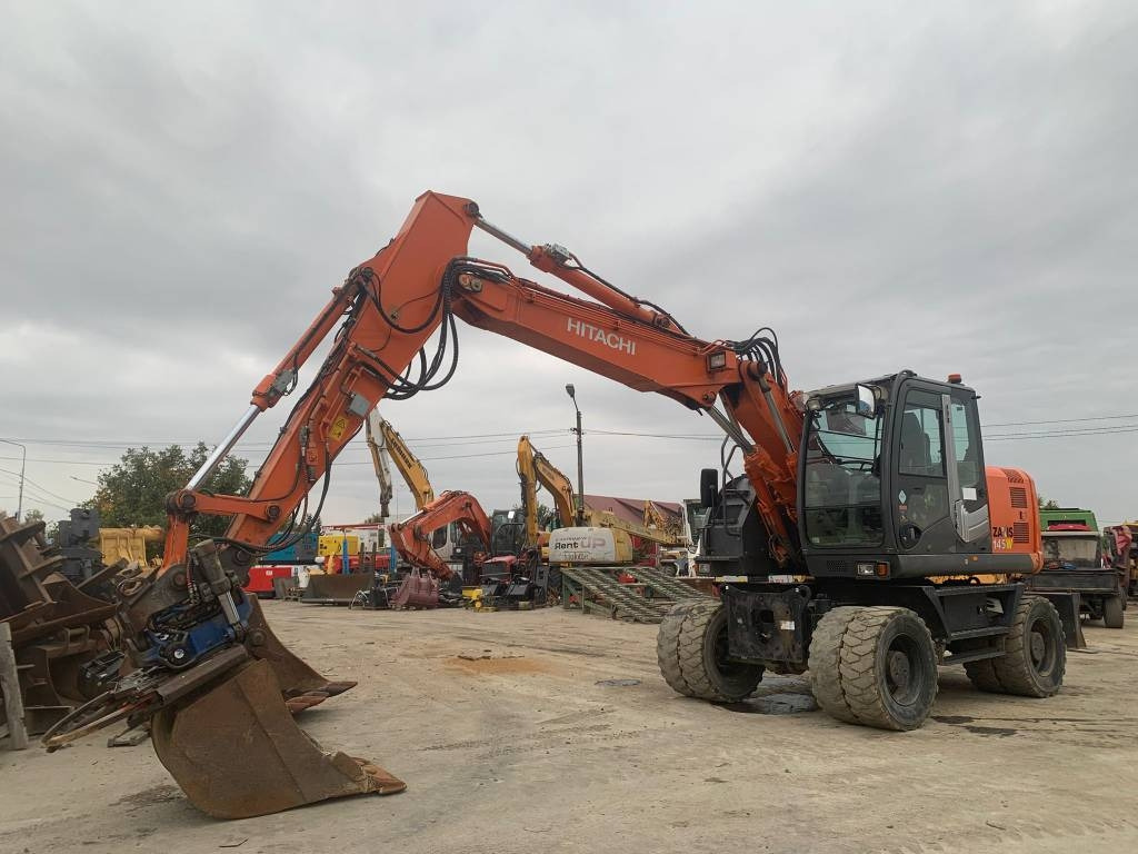 Hitachi ZX 145 W-3+SMP Rototilt - حفارة على عجلات: صور 1 Hitachi ZX 145 W-3+SMP Rototilt - حفارة على عجلات: صور 1