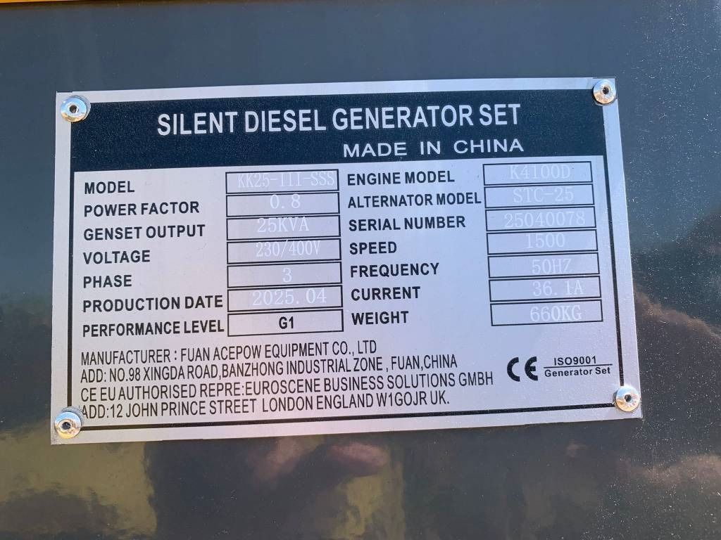 مجموعة المولدات Kawakenki KK25: صور 8