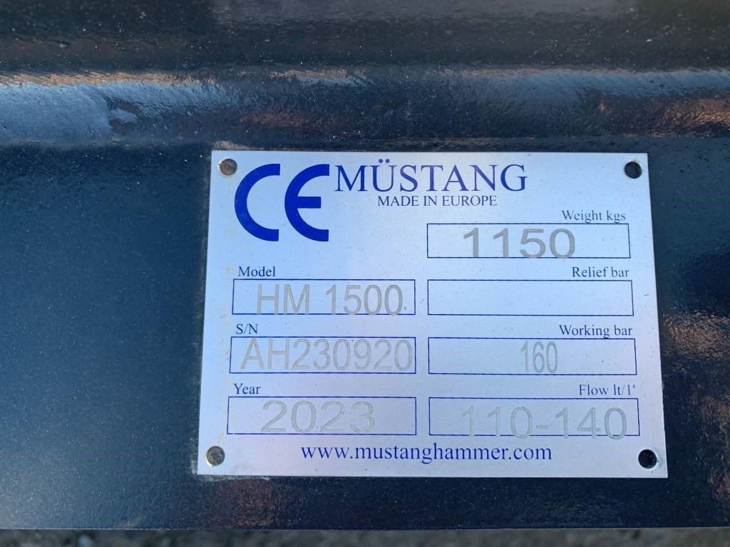 Mustang HM1500 - مطرقة هيدروليكية - آلات البناء: صور 3 Mustang HM1500 - مطرقة هيدروليكية - آلات البناء: صور 3