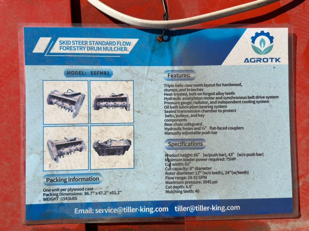 ماكينات قطع الحشائش الغابات Topcat SSFM81 NEW FORESTRY MULCHER: صور 6 ماكينات قطع الحشائش الغابات Topcat SSFM81 NEW FORESTRY MULCHER: صور 6