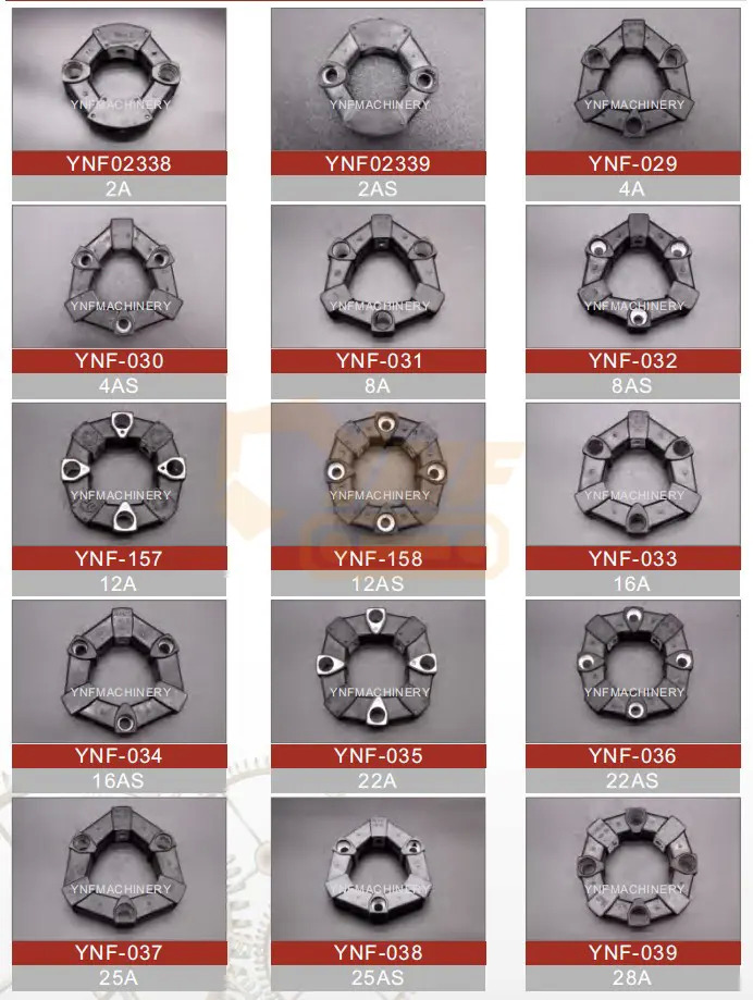 YNF Factory Wholesale Flexible Rubber Coupling CF-A For Excavator Air Compressor Connecting Glue Assembly - القابض و قطع الغيار: صور 4 YNF Factory Wholesale Flexible Rubber Coupling CF-A For Excavator Air Compressor Connecting Glue Assembly - القابض و قطع الغيار: صور 4