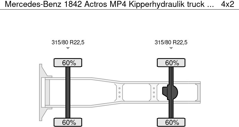 Mercedes-Benz 1842 Actros MP4 Kipperhydraulik - شاحنة جرار: صور 5 Mercedes-Benz 1842 Actros MP4 Kipperhydraulik - شاحنة جرار: صور 5