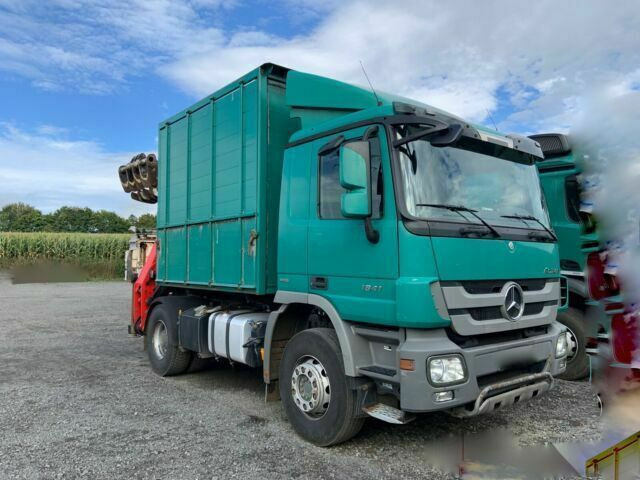 Mercedes-Benz 1844K 4x2 Kipper mit Kran Blattgefedert - قلابات, شاحنة كرين: صور 2 Mercedes-Benz 1844K 4x2 Kipper mit Kran Blattgefedert - قلابات, شاحنة كرين: صور 2