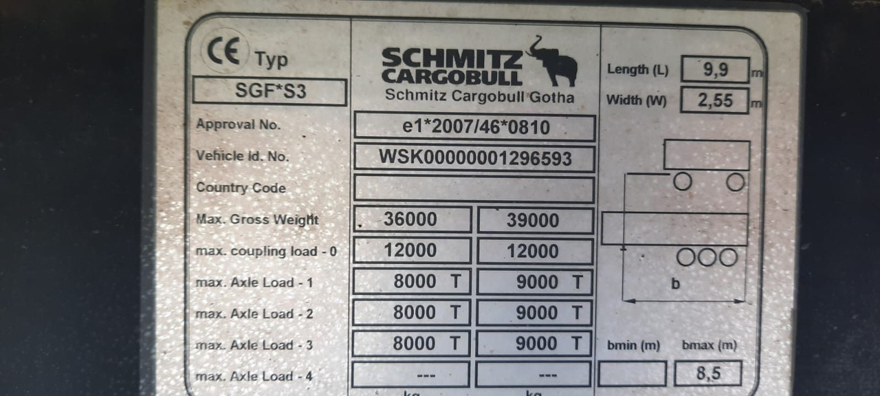 Schmitz Cargobull 3-Achser 48 qubik Getreidekipper - قلابة نصف مقطورة: صور 5 Schmitz Cargobull 3-Achser 48 qubik Getreidekipper - قلابة نصف مقطورة: صور 5