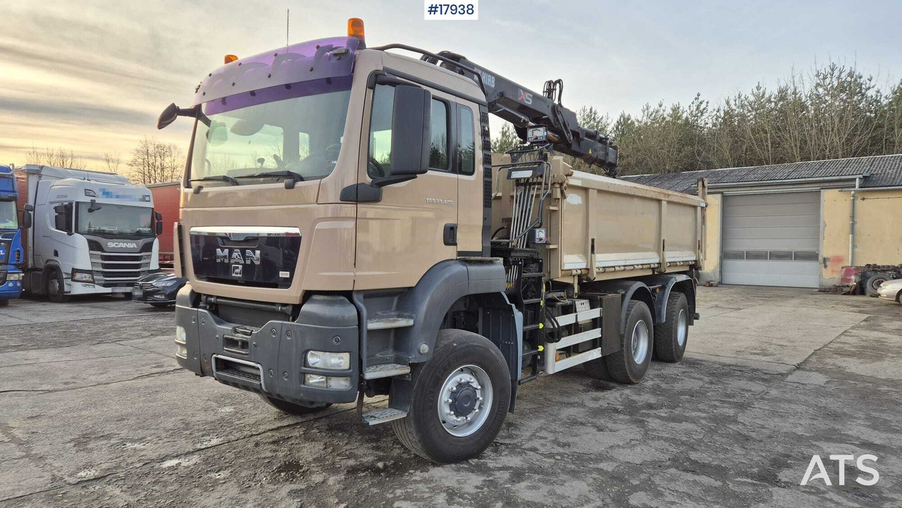 Tipper MAN TGS 33.400 6x4 HDS HIAB 144 DS-2 DUO (2009) - قلابات, شاحنة كرين: صور 1 Tipper MAN TGS 33.400 6x4 HDS HIAB 144 DS-2 DUO (2009) - قلابات, شاحنة كرين: صور 1