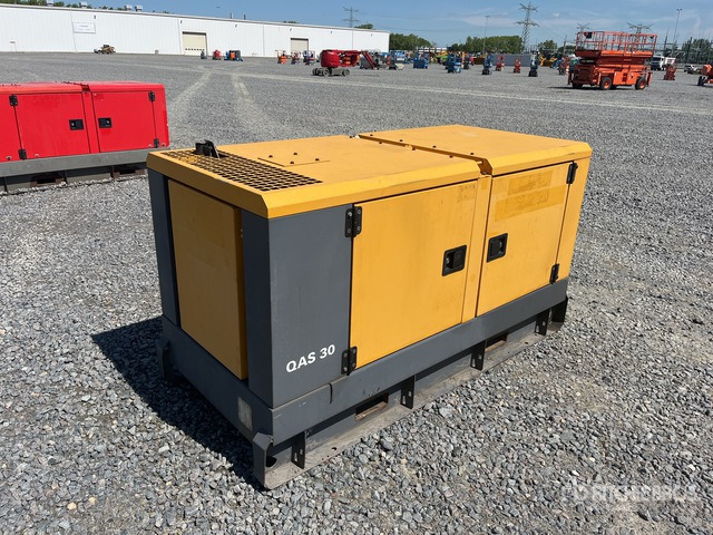 2014 Atlas Copco QAS30 30 kVA Skid-Mounted Generator Set - مجموعة المولدات: صور 1 2014 Atlas Copco QAS30 30 kVA Skid-Mounted Generator Set - مجموعة المولدات: صور 1