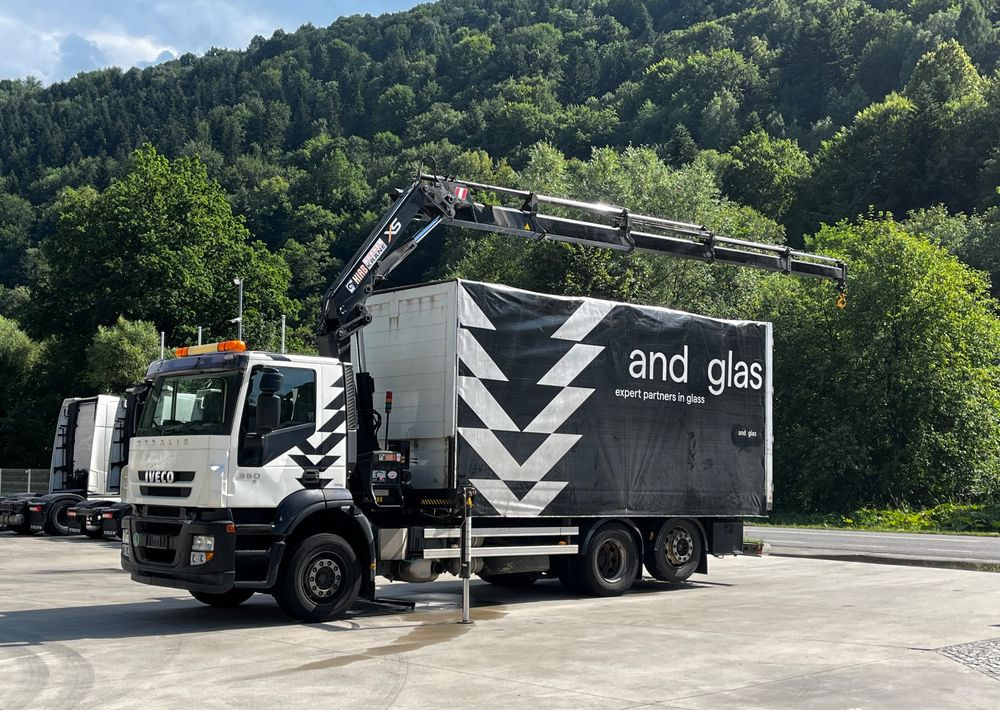شاحنة جرار Iveco Stralis 360 // HIAB 144 E4 HIDUO + Radio // Zabudowa 6m // Oś podnoszona: صور 1