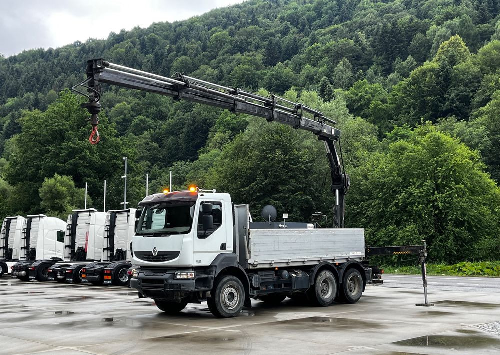Renault Kerax 380 EEV // Skrzynia Burtowa // HIAB XS166 Hipro + Radio // Zwolnice // // - شاحنات مسطحة, شاحنة كرين: صور 1 Renault Kerax 380 EEV // Skrzynia Burtowa // HIAB XS166 Hipro + Radio // Zwolnice // // - شاحنات مسطحة, شاحنة كرين: صور 1