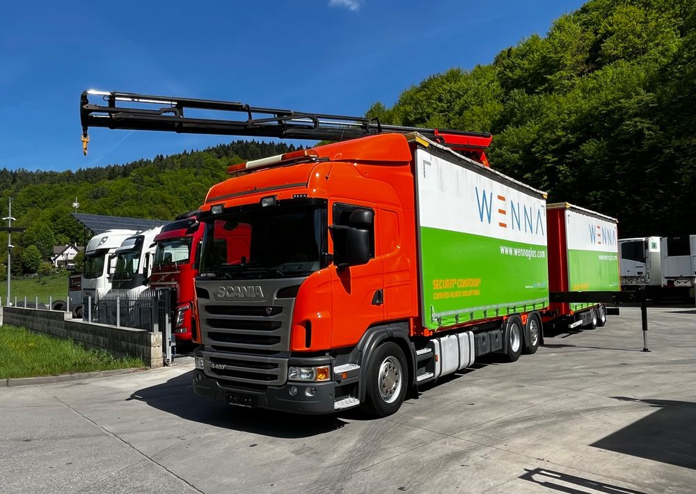 Scania G420 // Tandem // HDS Palfinger 18002 EH // Przyczepa // Oś skrętna podnoszona // Video !!! - شاحنة ستارة, مقطورة ستارة: صور 1 Scania G420 // Tandem // HDS Palfinger 18002 EH // Przyczepa // Oś skrętna podnoszona // Video !!! - شاحنة ستارة, مقطورة ستارة: صور 1