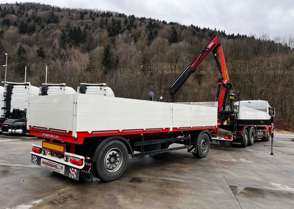 Scania R450 // 2014 // HDS Palfinger 13002 // 6x4 oś skrętna+podnoszona // Przyczepa Schwarzmuller // - شاحنات مسطحة: صور 5 Scania R450 // 2014 // HDS Palfinger 13002 // 6x4 oś skrętna+podnoszona // Przyczepa Schwarzmuller // - شاحنات مسطحة: صور 5