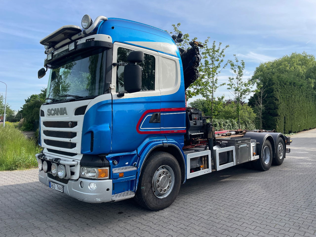 Scania R480 - شاحنات الحاويات/ جسم علوي قابل للتغيير شاحنة, شاحنة كرين: صور 1 Scania R480 - شاحنات الحاويات/ جسم علوي قابل للتغيير شاحنة, شاحنة كرين: صور 1