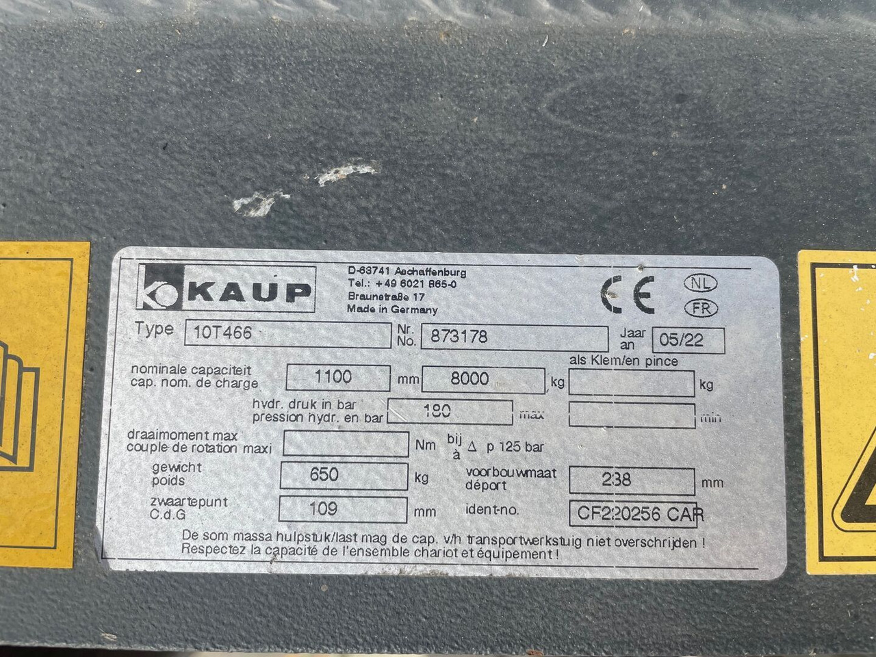 Kaup 10T466 / Neuwertig - ملحقات - آلات البناء: صور 4 Kaup 10T466 / Neuwertig - ملحقات - آلات البناء: صور 4