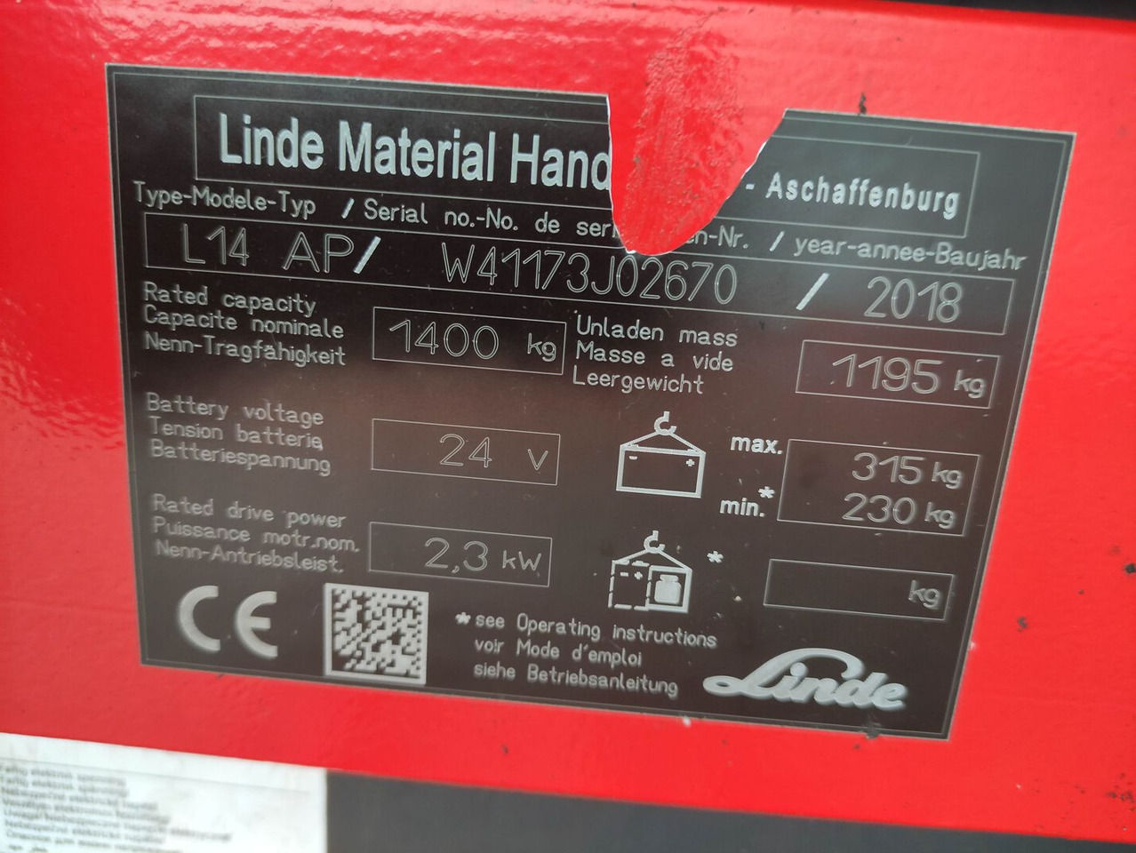 Linde L14 APi - معدات تكديس: صور 5 Linde L14 APi - معدات تكديس: صور 5