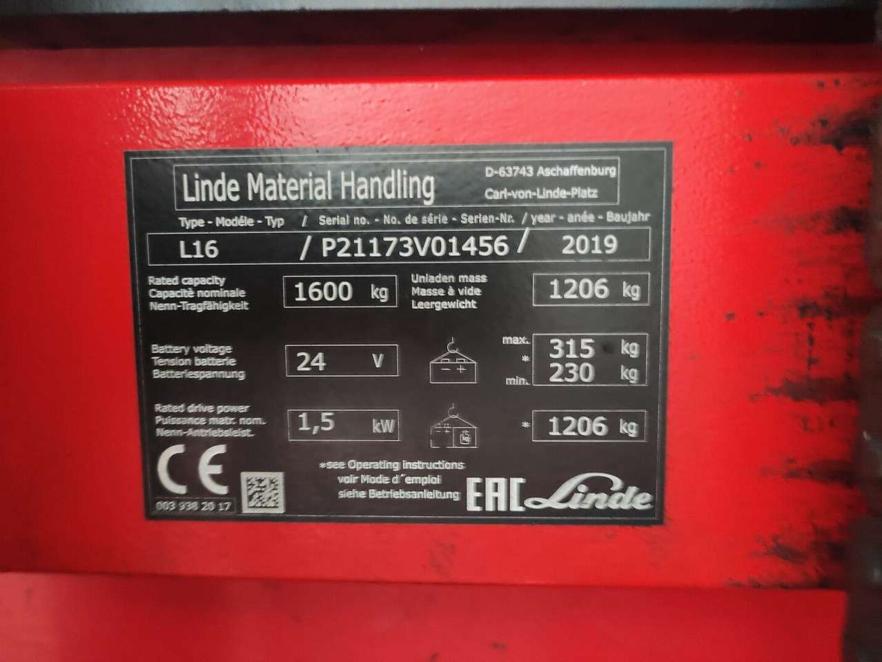 Linde L16-1173 - معدات تكديس: صور 5 Linde L16-1173 - معدات تكديس: صور 5