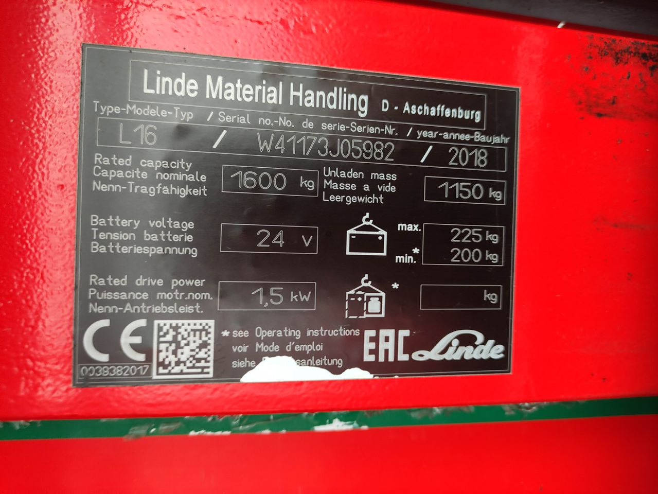 Linde L16-1173 - معدات تكديس: صور 5 Linde L16-1173 - معدات تكديس: صور 5