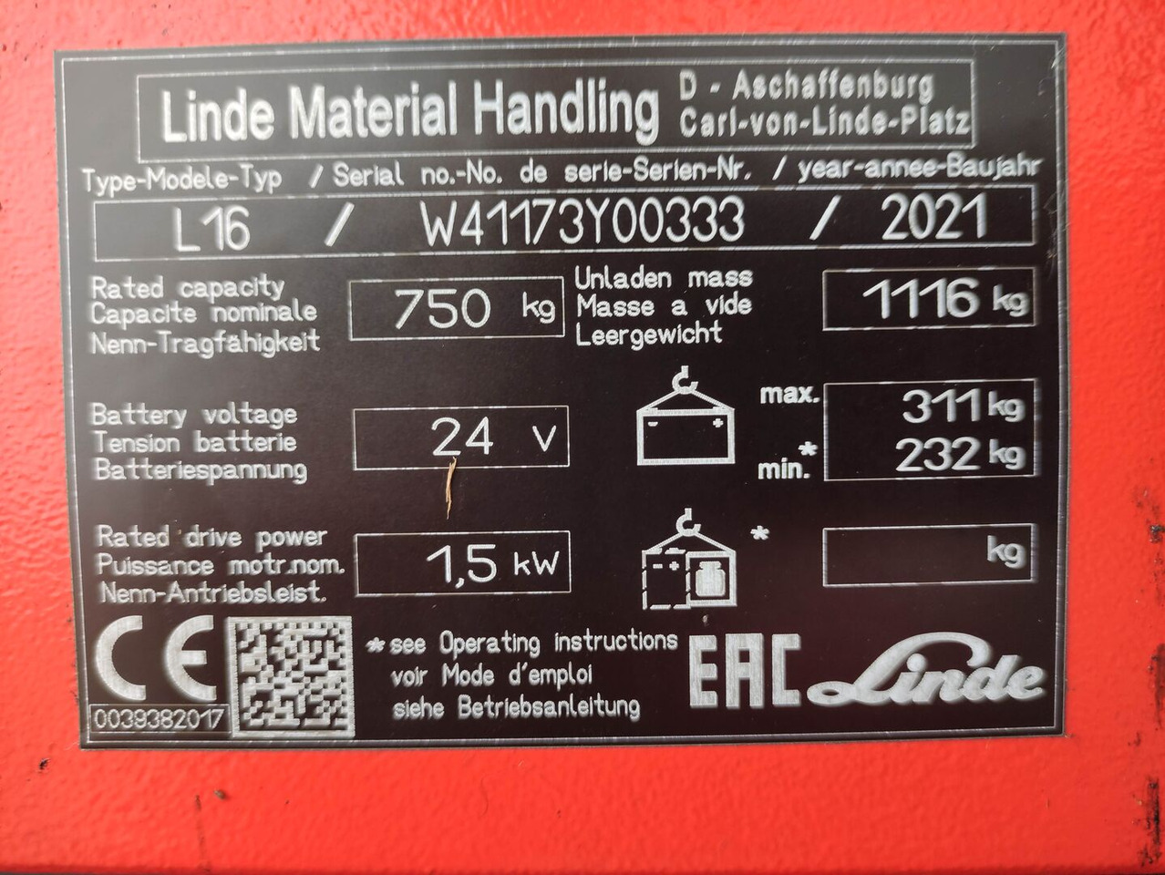 Linde L16i-1173 - معدات تكديس: صور 5 Linde L16i-1173 - معدات تكديس: صور 5