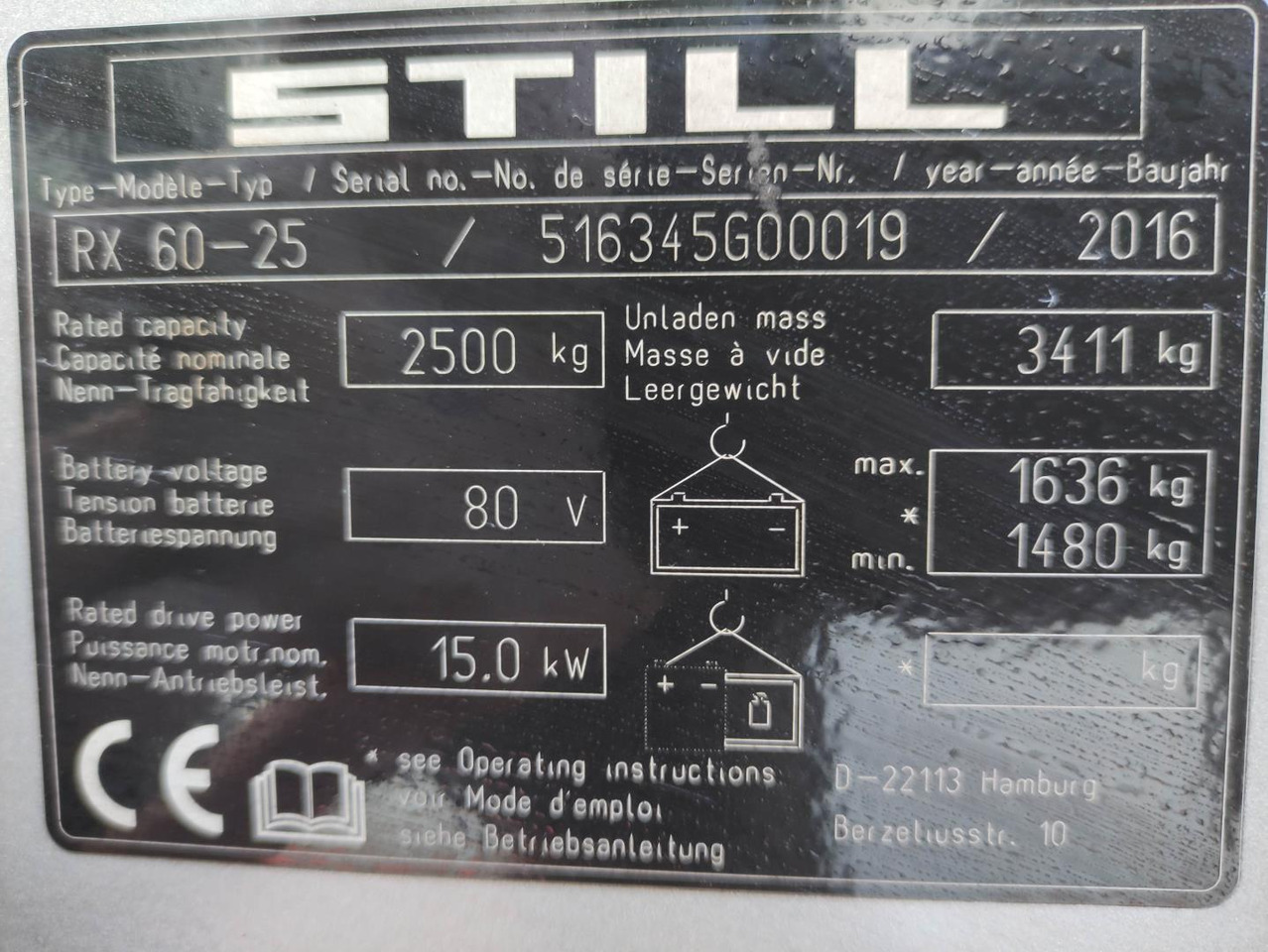 رافعة شوكية كهربائية Still RX60-25: صور 6