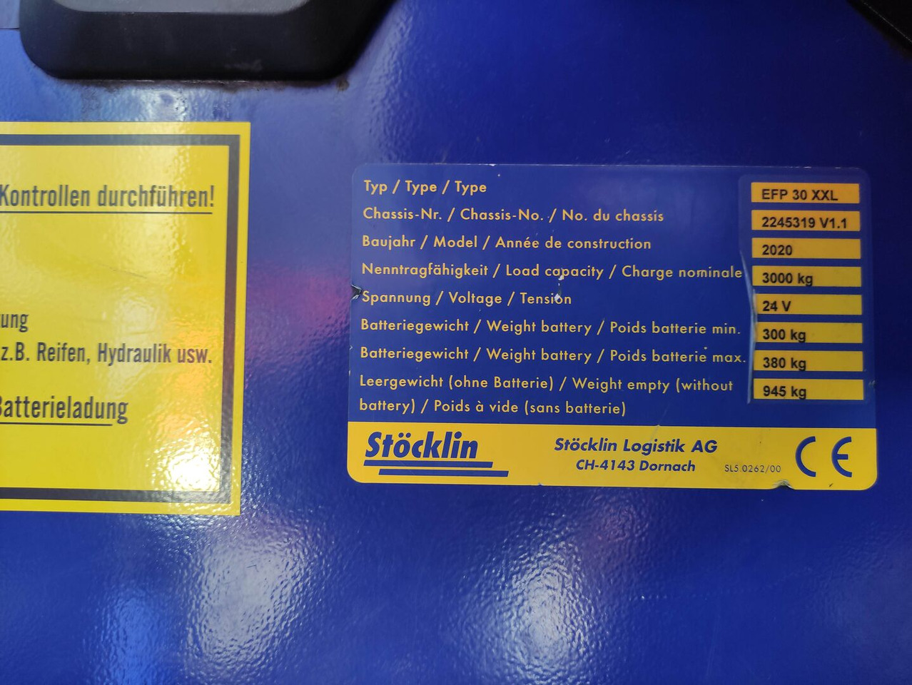 Stöcklin EFP30XXL - معدات الرفع منخفض المستوى: صور 5 Stöcklin EFP30XXL - معدات الرفع منخفض المستوى: صور 5