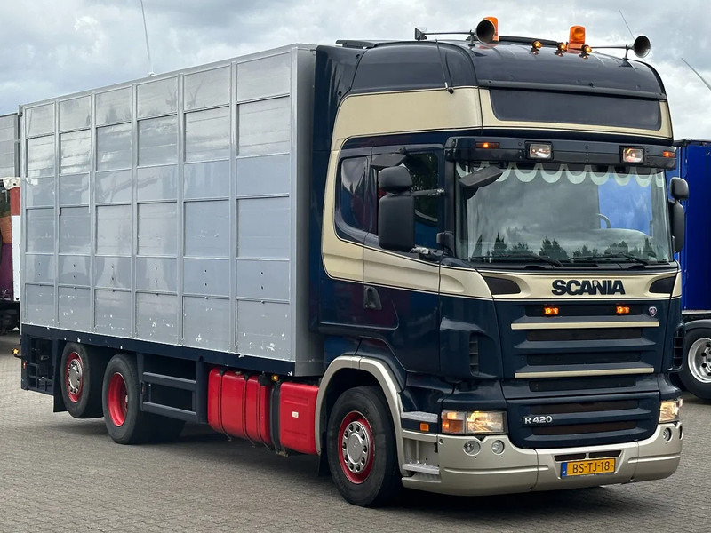 Scania R420 6x2 Topline / 3 Stock Animal Transport / Retarder / Euro 5 - شاحنة نقل المواشي شاحنة: صور 2 Scania R420 6x2 Topline / 3 Stock Animal Transport / Retarder / Euro 5 - شاحنة نقل المواشي شاحنة: صور 2