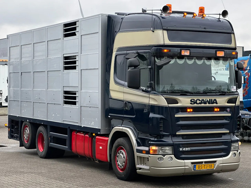 Scania R420 6x2 Topline / 3 Stock Animal Transport / Retarder / Euro 5 - شاحنة نقل المواشي شاحنة: صور 2 Scania R420 6x2 Topline / 3 Stock Animal Transport / Retarder / Euro 5 - شاحنة نقل المواشي شاحنة: صور 2