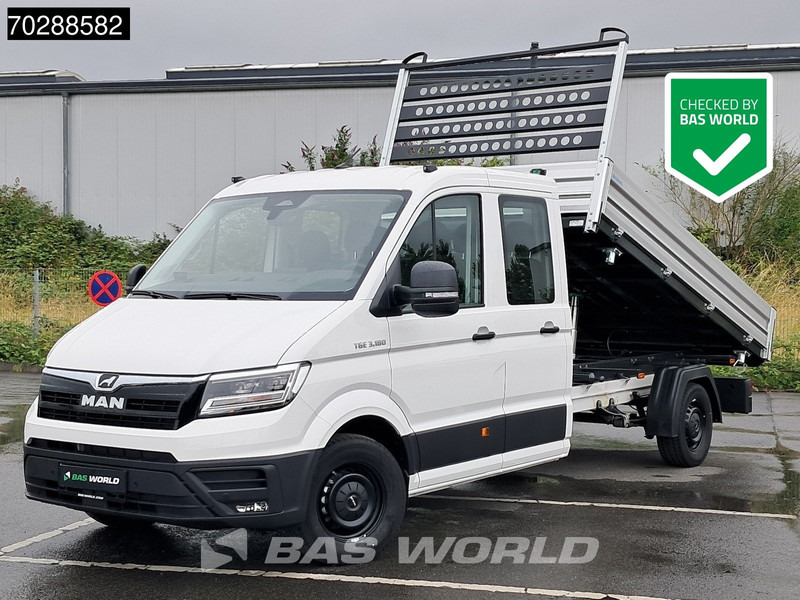 MAN TGE 3.180 Neu! Dreiseitenkipper Automatik 2025 Facelift 180PS AHK LED Klima Tempomat Navi ACC Euro6 Kieper 3m3 A/C Towbar - قلاب صغير: صور 1 MAN TGE 3.180 Neu! Dreiseitenkipper Automatik 2025 Facelift 180PS AHK LED Klima Tempomat Navi ACC Euro6 Kieper 3m3 A/C Towbar - قلاب صغير: صور 1