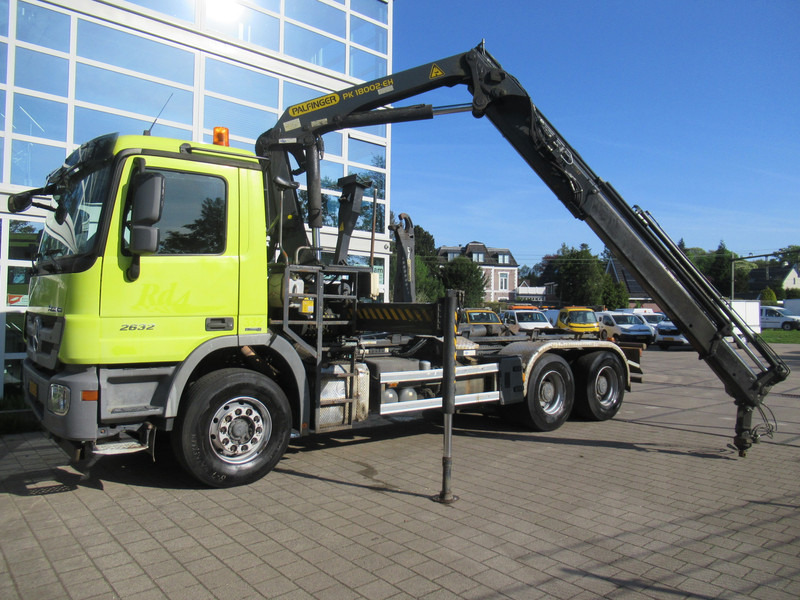 Mercedes-Benz Actros 2632 6X4 Steel + Palfinger PK18002-EH + 20T Haak Hook Haken - شاحنات الحاويات/ جسم علوي قابل للتغيير شاحنة, شاحنة كرين: صور 2 Mercedes-Benz Actros 2632 6X4 Steel + Palfinger PK18002-EH + 20T Haak Hook Haken - شاحنات الحاويات/ جسم علوي قابل للتغيير شاحنة, شاحنة كرين: صور 2