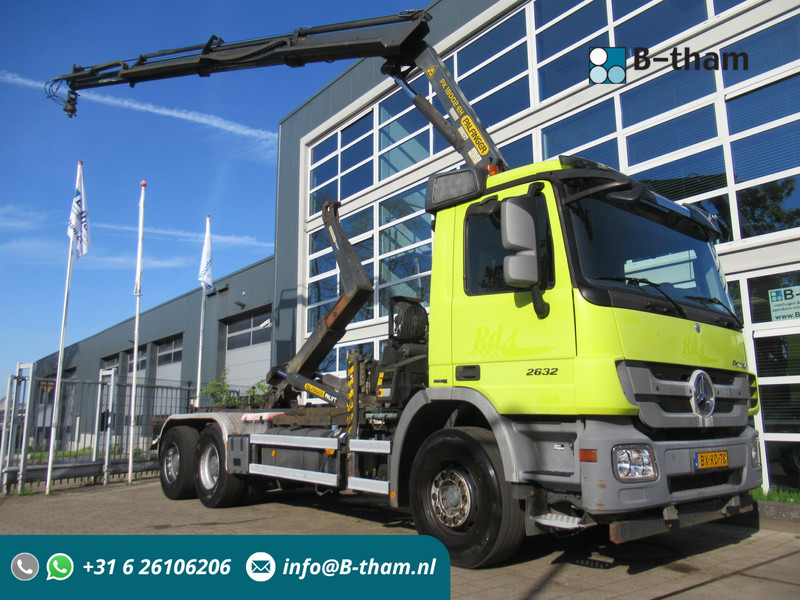Mercedes-Benz Actros 2632 6X4 Steel + Palfinger PK18002-EH + 20T Haak Hook Haken - شاحنات الحاويات/ جسم علوي قابل للتغيير شاحنة, شاحنة كرين: صور 1 Mercedes-Benz Actros 2632 6X4 Steel + Palfinger PK18002-EH + 20T Haak Hook Haken - شاحنات الحاويات/ جسم علوي قابل للتغيير شاحنة, شاحنة كرين: صور 1