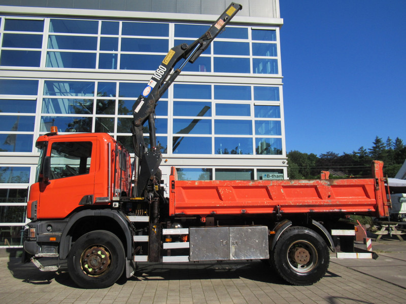 Scania P 114 CB 4x4 HZ 340 3-W. Tipper - 3-S. Kipper + HMF 1063 Crane Kran - قلابات, شاحنة كرين: صور 4 Scania P 114 CB 4x4 HZ 340 3-W. Tipper - 3-S. Kipper + HMF 1063 Crane Kran - قلابات, شاحنة كرين: صور 4