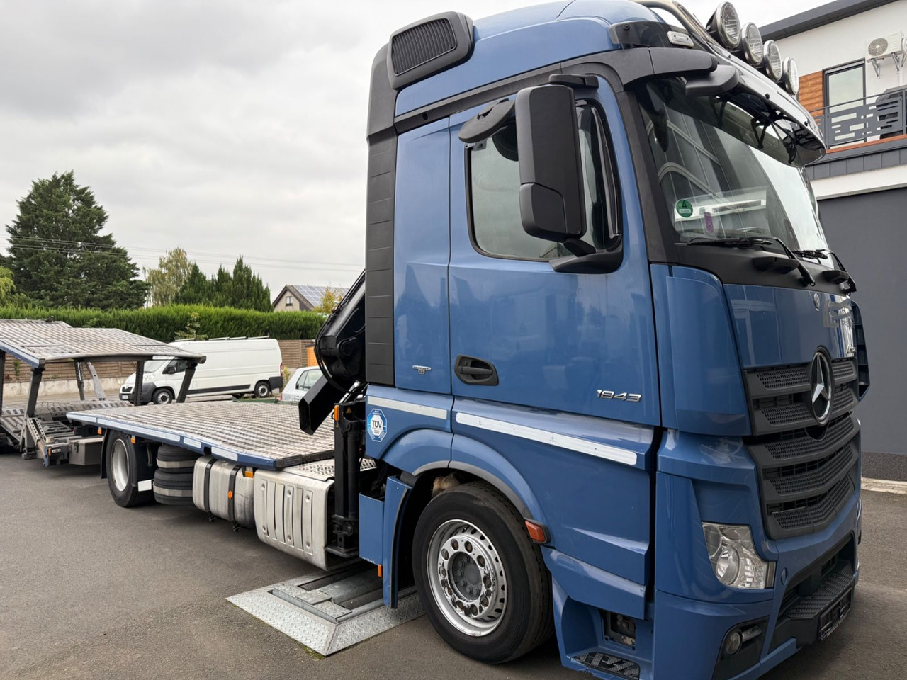 Mercedes-Benz Actros 1843 FVG 5-Zug / VDI 2700 / Kran MKG - شاحنة نقل سيارات شاحنة: صور 3 Mercedes-Benz Actros 1843 FVG 5-Zug / VDI 2700 / Kran MKG - شاحنة نقل سيارات شاحنة: صور 3