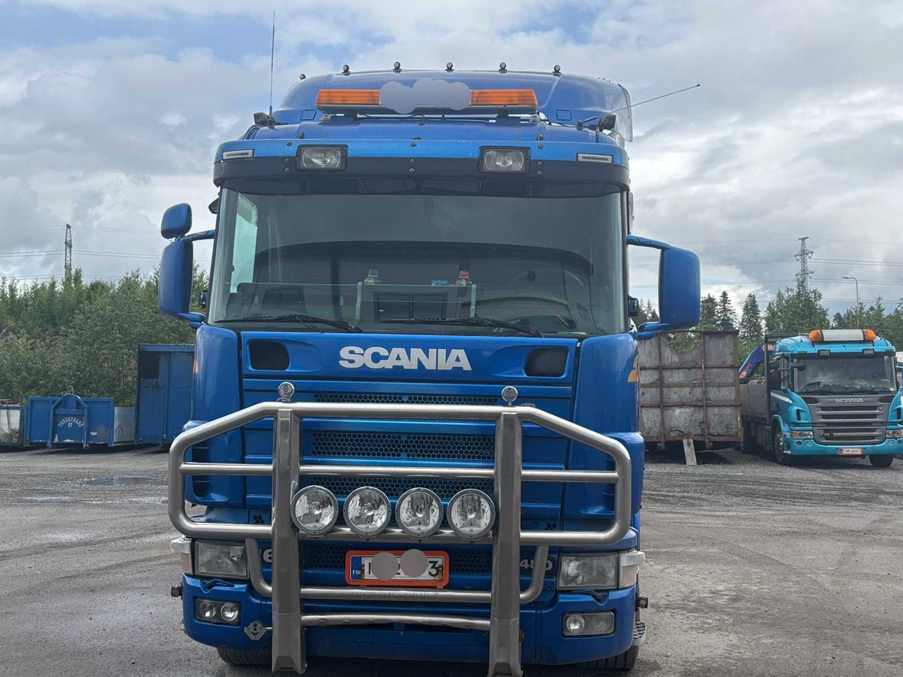Truck Scania R 164 460 + crane PM 35.5 SP - شاحنات مسطحة, شاحنة كرين: صور 2 Truck Scania R 164 460 + crane PM 35.5 SP - شاحنات مسطحة, شاحنة كرين: صور 2