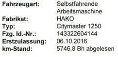 Hako Citymaster 1250 Kehrmaschine - سياره كنس شوارع: صور 3 Hako Citymaster 1250 Kehrmaschine - سياره كنس شوارع: صور 3