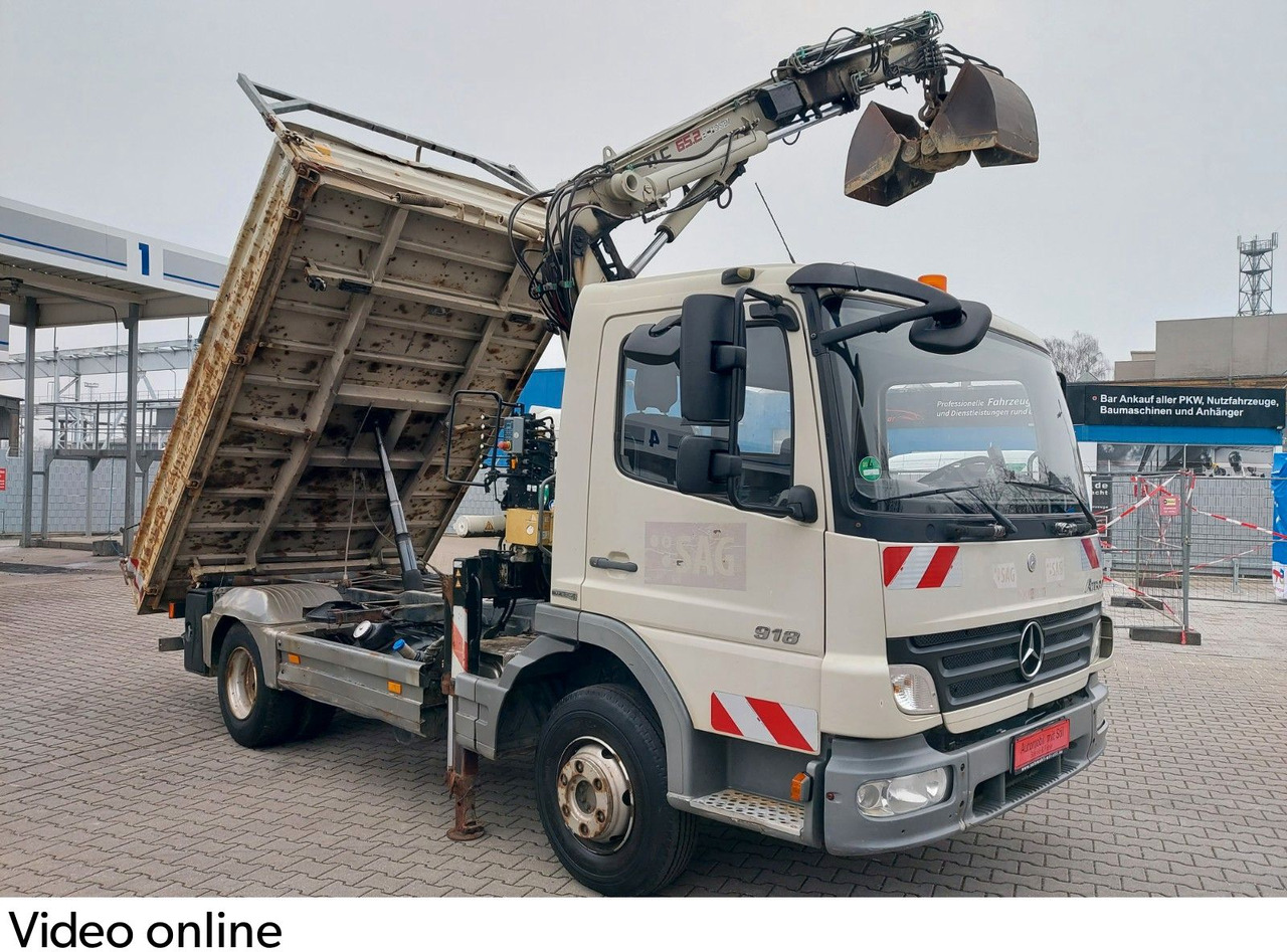 Mercedes-Benz Atego 2 4-Zyl. 4x2 918 TEREX KRAN 3-Seiten Kipp - قلابات, شاحنة كرين: صور 2 Mercedes-Benz Atego 2 4-Zyl. 4x2 918 TEREX KRAN 3-Seiten Kipp - قلابات, شاحنة كرين: صور 2